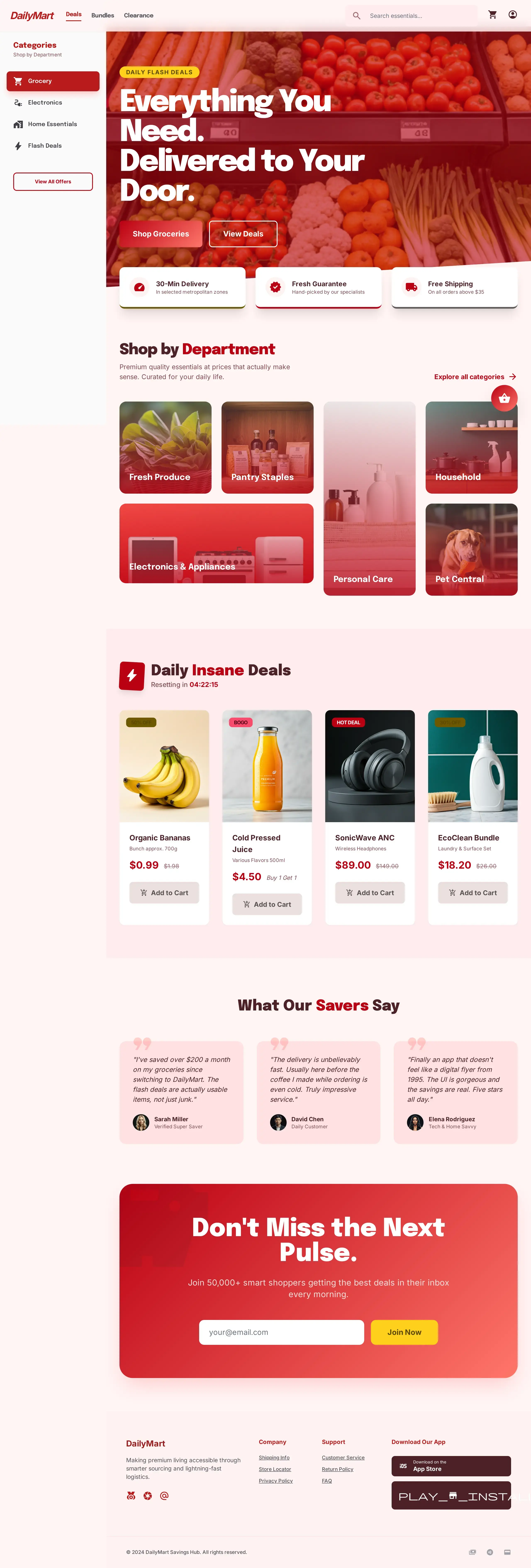 Home - Discount Store — Premium UI template designed specifically for General Stores.