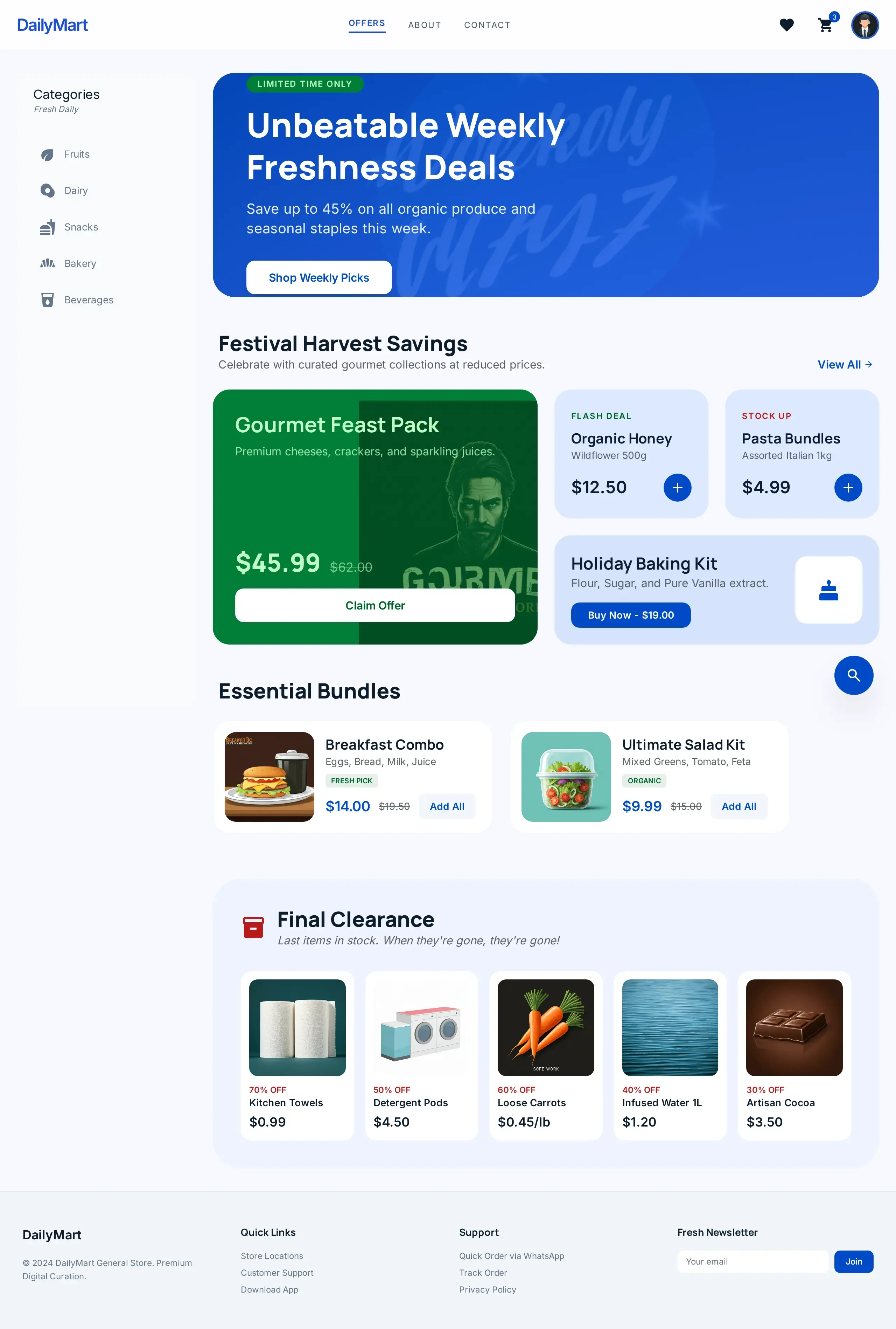 Offers - Modern Supermarket — Premium UI template designed specifically for General Stores.