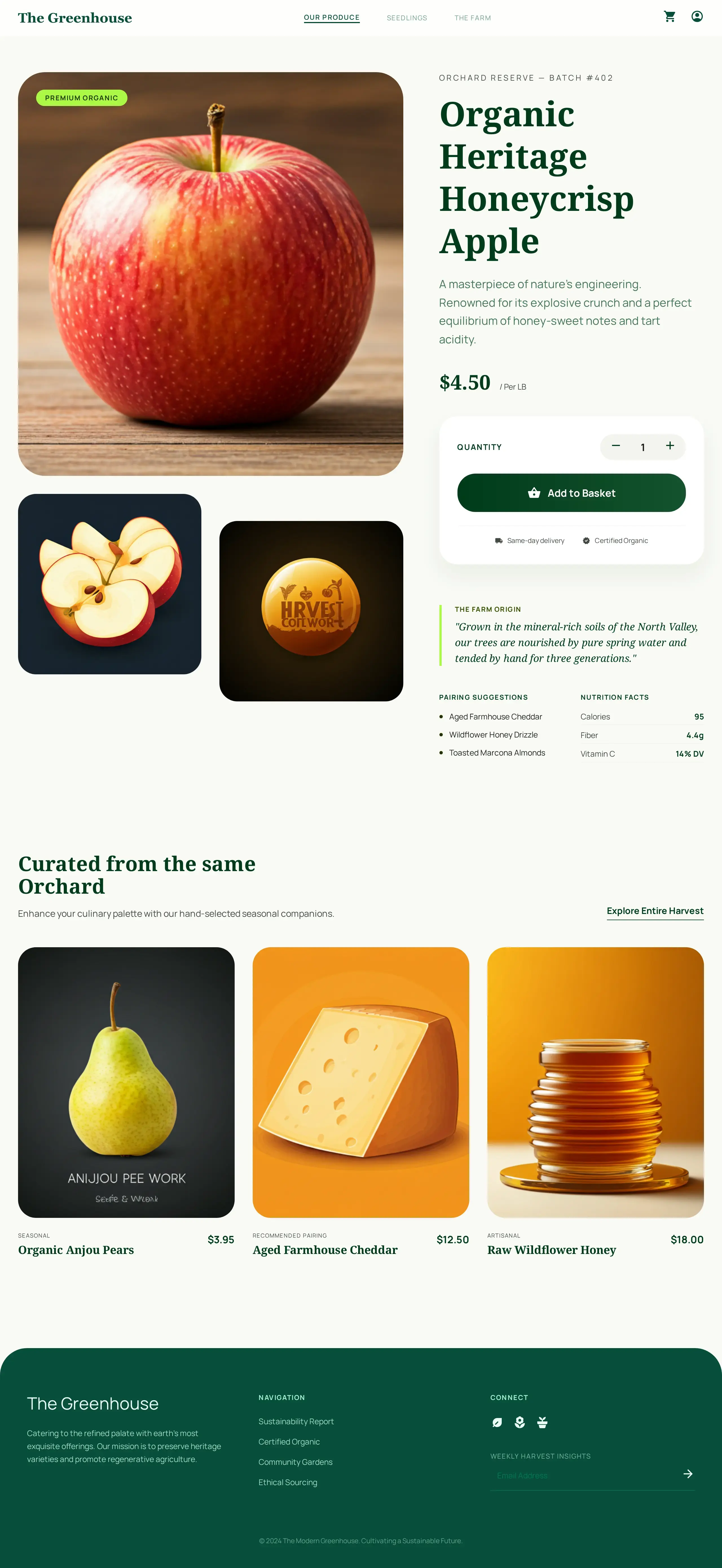 Product Detail - Premium Organic Store — Premium UI template designed specifically for General Stores.