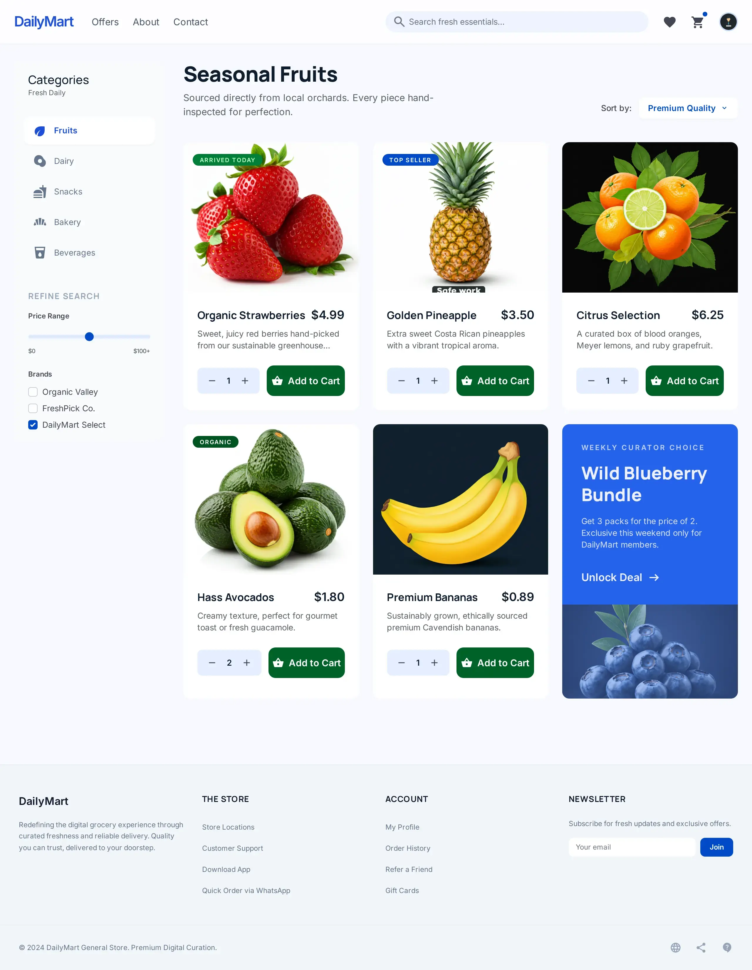 Shop - Modern Supermarket — Premium UI template designed specifically for General Stores.