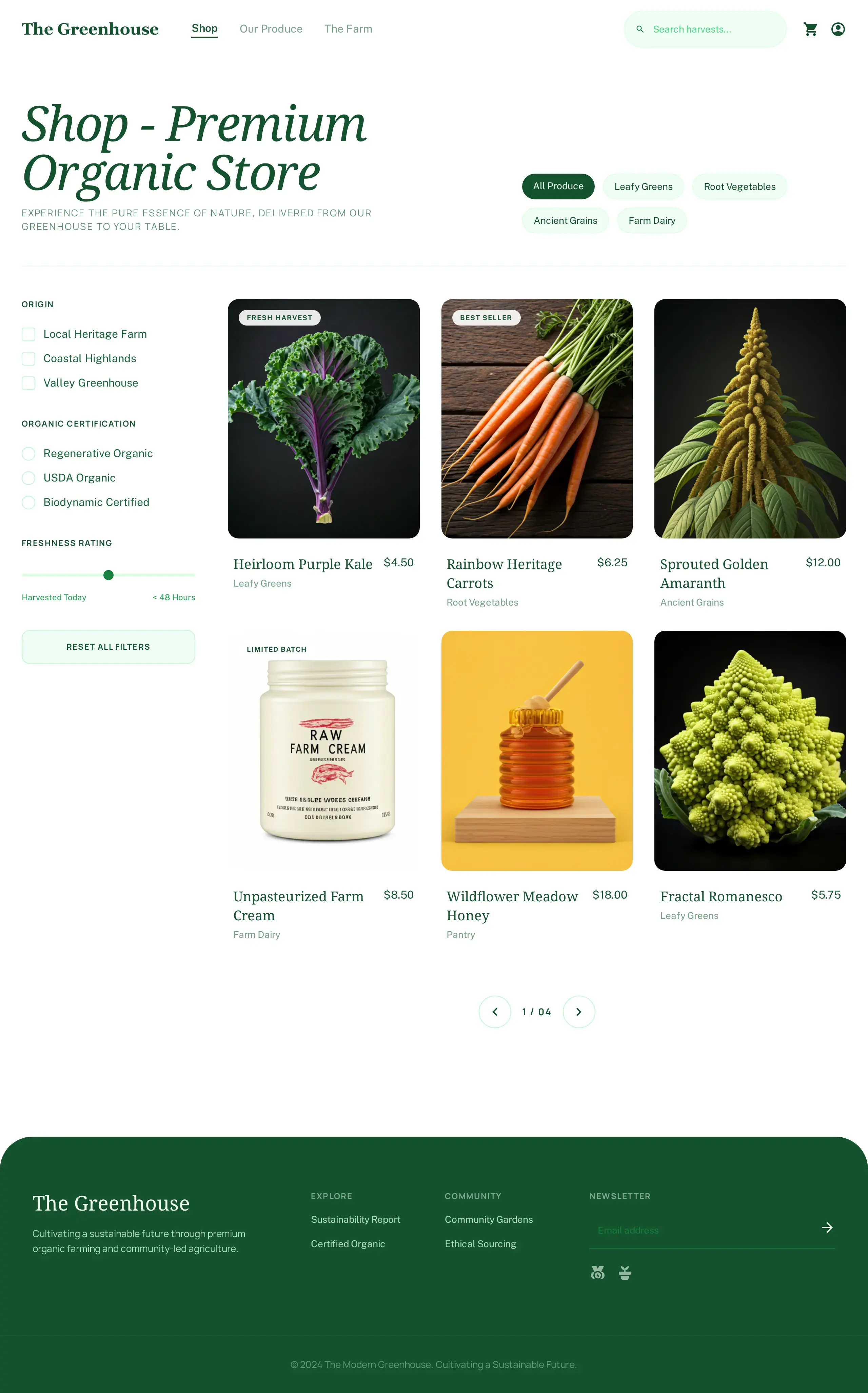 Shop - Premium Organic Store — Premium UI template designed specifically for General Stores.